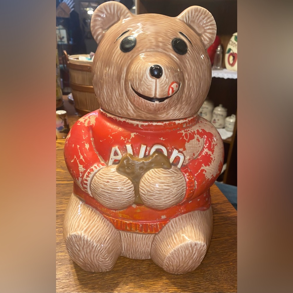 Avon Bear Cookie Jar